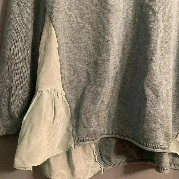 Wrap designed in London - teal cotton/silk women’s sweater size 4/6 - like new - Picture 4 of 6